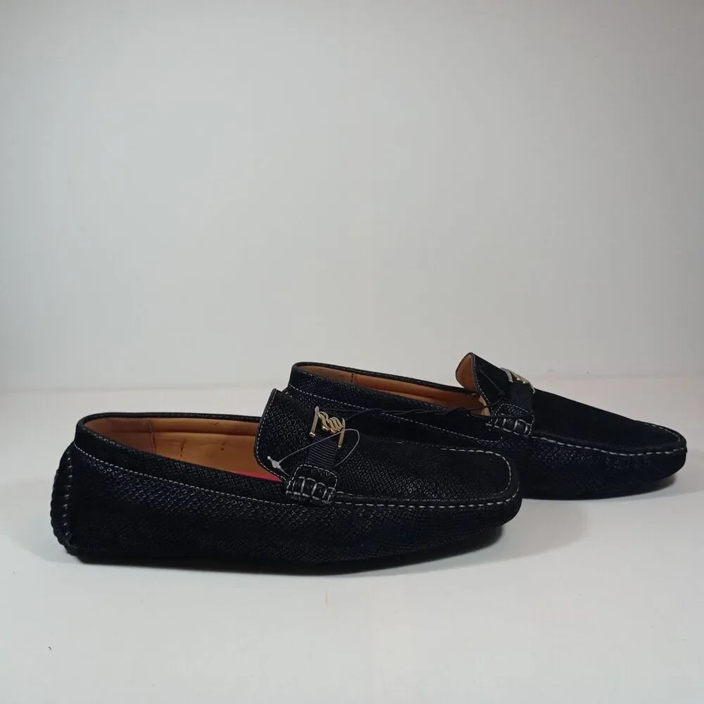 NEW Rocawear Dwight Black Slip On Loafers Oxfords Shoe Men 10.5 House dress